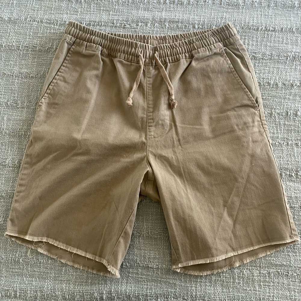 Men’s RVCA Khaki drawstring shorts - Size S
